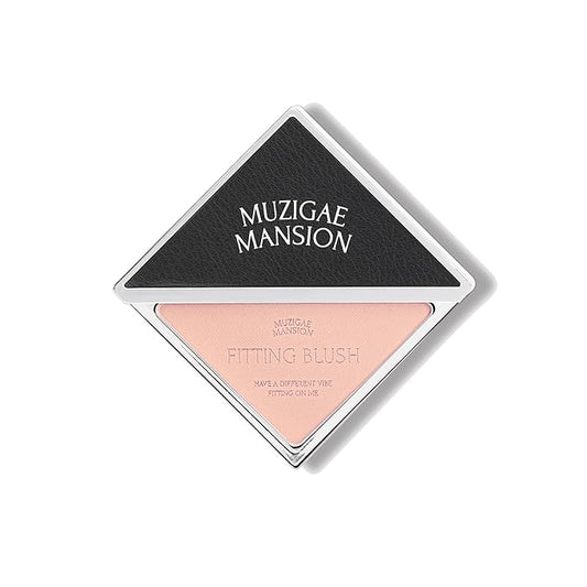 MUZIGAE MANSION FITTING BLUSH Vegan Powder Lightweight, Smooth, Blendable, Face Enhancing Makeup Color (Vibe)