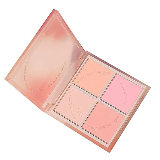 Powder Blush,Metallic Makeup Powder Blush Long Lasting Smooth Pigmented Single Color Shimmery Cosmetics Blush Blush Palette