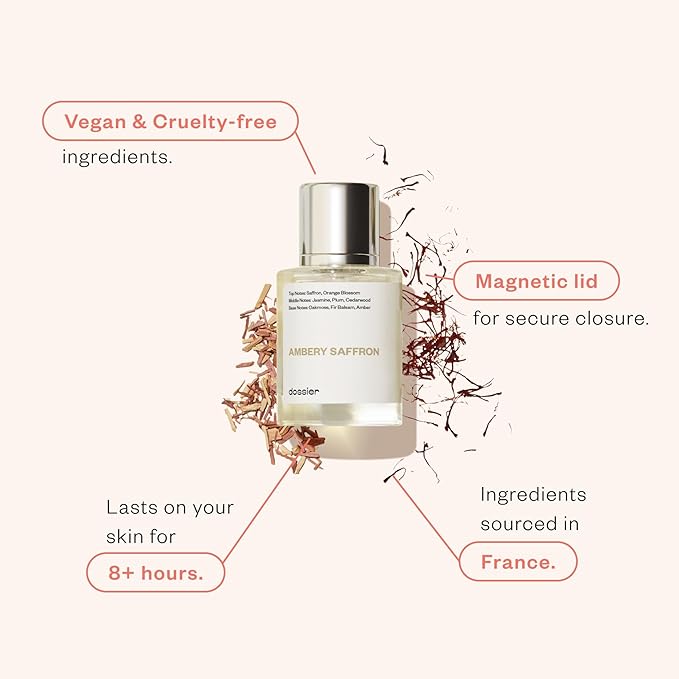 Dossier - Eau de Parfum - All-time Best Sellers 50 ML Trio Set - Ambery Saffron - Ambery Vanilla - Floral Marshmallow - 3x Fragrance 1.7 Fl oz