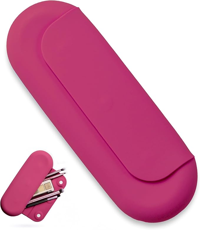 Silicone makeup brush holder, travel