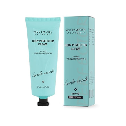 Body Perfector Cream,All-Over Complexion Perfector, Concealer Evens Skin Tone Sweat-Proof Non-fading Makeup, Long-Lasting CC Foundation, Waterproof Transfer-Resistant Skin Tint (MEDIUM)