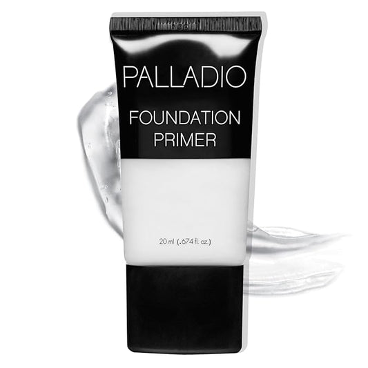 Palladio Foundation Primer, Lightweight and Velvety Primer with Aloe Vera and Chamomile, Wear Alone or As Foundation Base, Minimizes Fine Lines and Pores, Helps Makeup Last Longer, 0.674 oz
