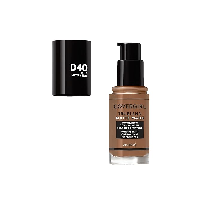 COVERGIRL TruBlend Matte Made Liquid Foundation, Deep Bronze , 1 Fl Oz (Pack of 1)