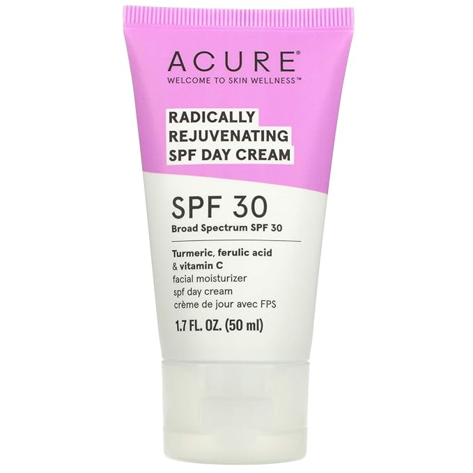 ACURE Acure Radically Rejuvenating, Day Cream, SPF 30, 1.7 fl oz (50 ml) (Pack of 2)
