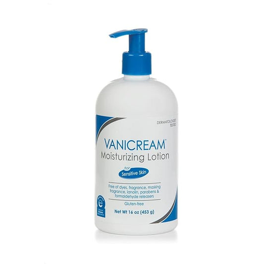 Vanicream Moisturizing Lotion with Pump | Fragrance and Gluten Free | For Sensitive Skin | 16 Ounce (Pack of 1)