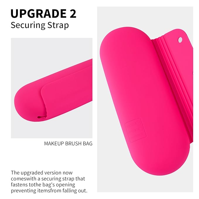 Silicone makeup brush holder travel