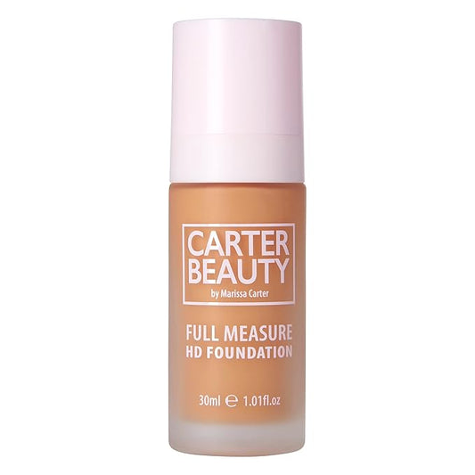 Carter Beauty Full Measure HD Foundation - Lightweight, Full Coverage Matte Formula - Water-Based, Super Soft Skin Perfector - Vegan And Cruelty Free, Paraben And Sulfate Free - Gingerbread - 1.01 OZ