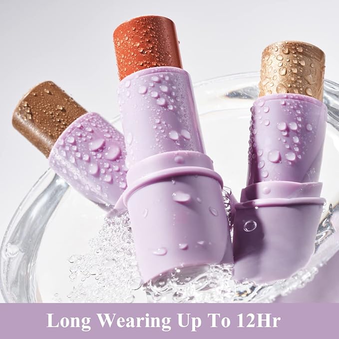 4Pcs Cream Blush Contour Highlighter Bronzer Moisturizer Stick