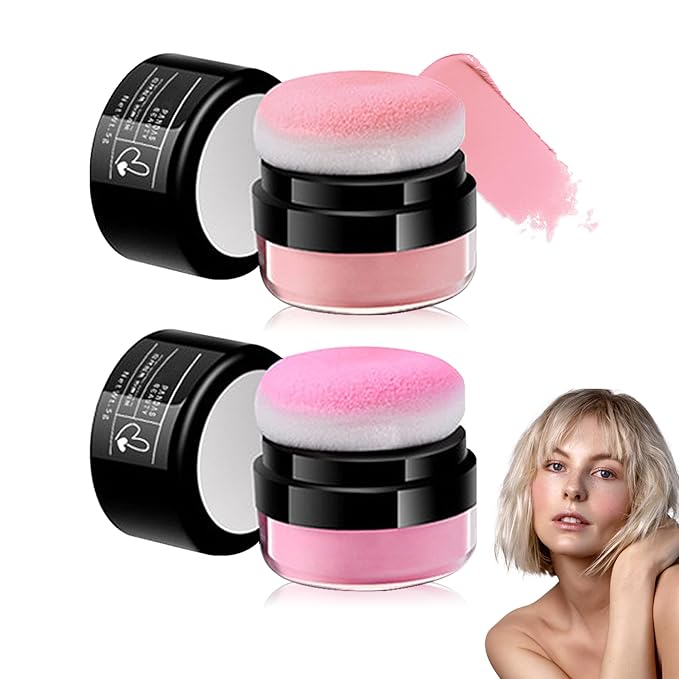 2 Colors Blush Stick,Multi-Use Cream Blush,Waterproofing Highly Pigmented Makeup Stick,Moisturizing Makeup Cream Set A6