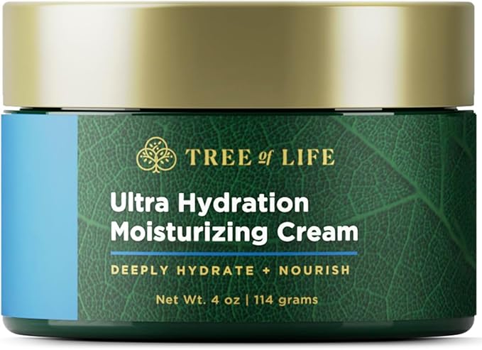 Tree of Life Beauty Hydrating and Moisturizing Face Cream with Botanical Hyaluronic Acid, 4 Fl Oz