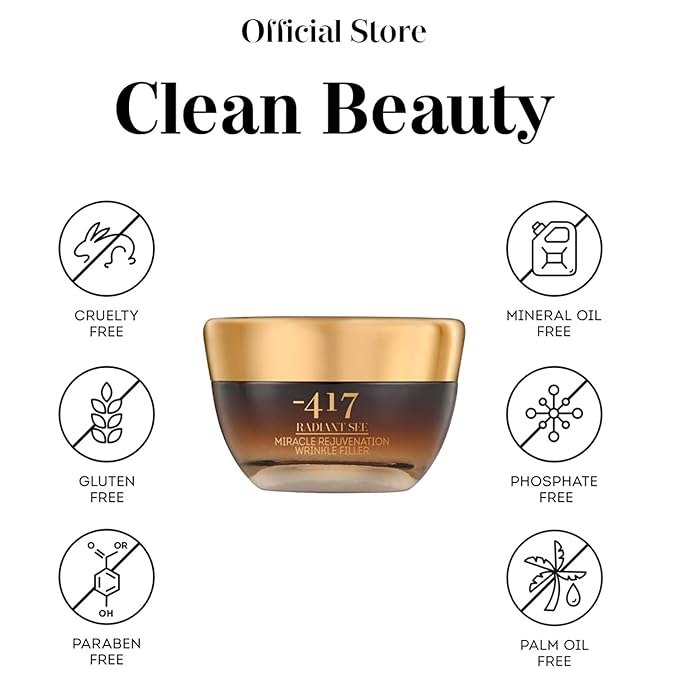 '-417 Dead Sea Cosmetics Miracle Rejuvenation Wrinkle Filler With Jojoba Oil & Collagen for Instant Visible Lifting and Smoothing - 100% Vegan