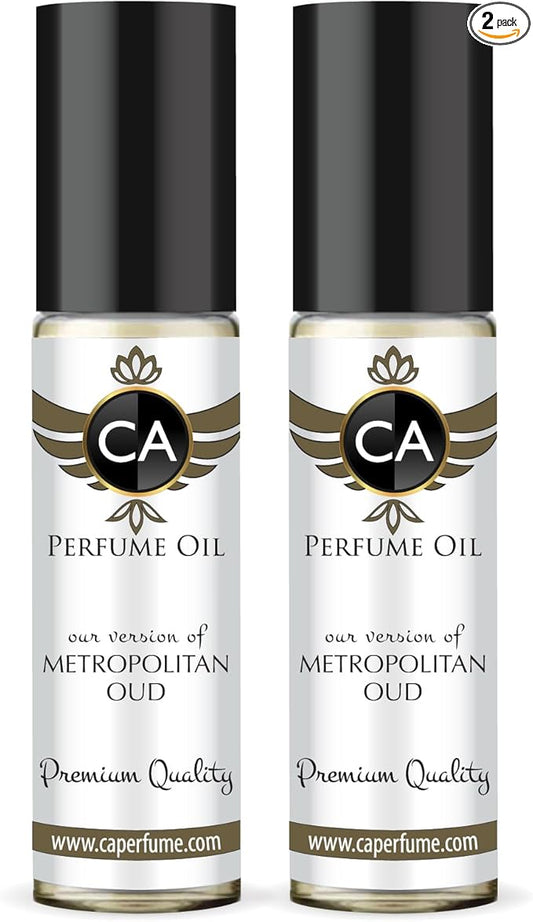 CA Perfume Impression of Bold Numbers New York Oud For Women & Men Fragrance Body Oil Dupes Alcohol-Free Roll-On 0.3 Fl Oz-X2