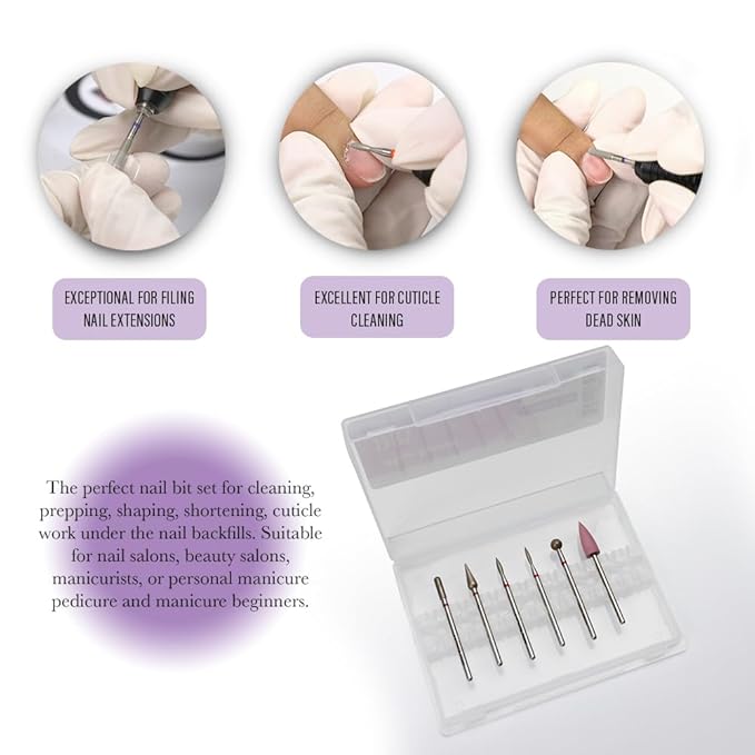 6 pcs dry manicure drill