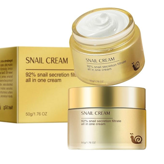Moisturing Face Cream Skincare for Women，Day Night Snail Facial Cream for Face，Hydration Face Cream for All Skin Types (1.7 Oz)