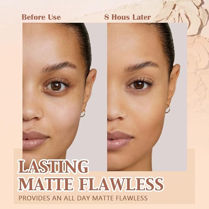 Pressed Matte Face Powder Makeup & Setting Powder for Poreless Wrinkle Blurring Contour Concealer Finishing,Lightweight,High Coverage,Shine Control, N.W 10g (03#)