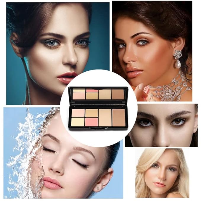 Concealer Contour Palette, Cosmetics Cream Contour and Highlighting