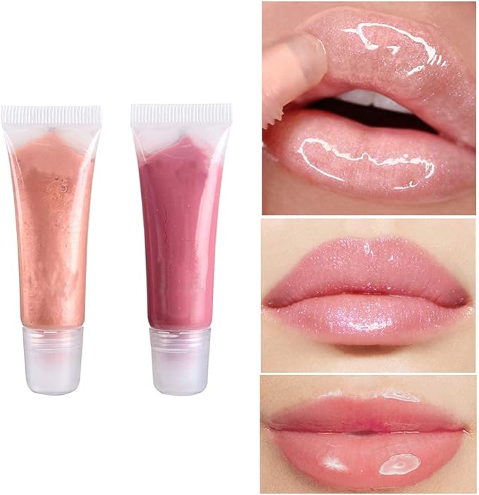 BlingKingdom 6pcs Lip Gloss Tubes 8ml Clear Soft Empty Lip Balm Containers Refillable Mini Cosmetic Tubes for Comestic Makeup and Travel Toiletries