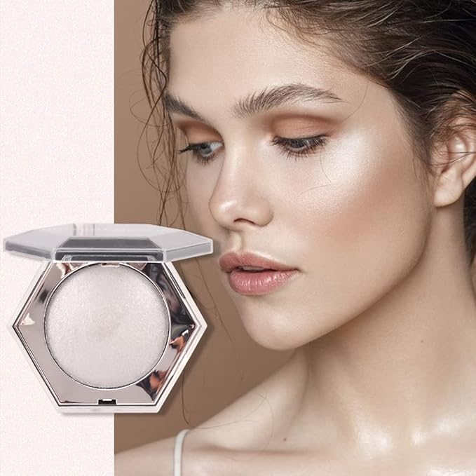 Pearl White Shimmer Glitter Highlighter Highlight Makeup Contour