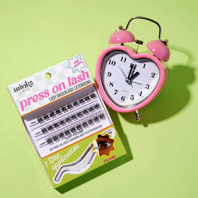 Ardell Winks Press On Eyelash Extensions, Volume - DIY Lash Clusters, 30 Individual Lashes, Natural Look Lashes with Applicator, 1 Pack