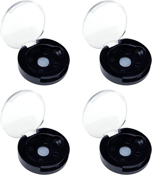 4 Pack Empty Eyeshadow Holder Case Round Magnetic