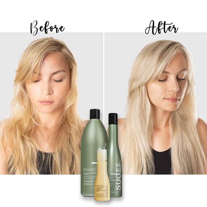 SUDZZFX Enhance Daily – Detangling Formula for All Hair Types – Dry Care for Men & Women – Curly Hair – Sulfate Free – Travel Size, 2 oz