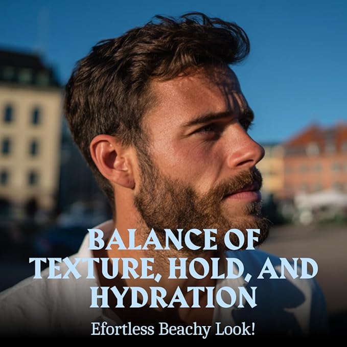 Striking Viking Sea Salt Spray for Hair - Light Hold - 200ml (6.76 Fl Oz) Blue Ocean Scent - Texturizing, Volumizing & Curl Enhancing - Salt Spray for Beach Wave Style