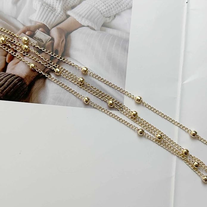 Layered Teardrop Pendant Necklace Teardrop Natural Stone Necklace Teardrop Gemstone Necklace Chain White Teardrop Necklace Choker Gold Satellite Chain Necklace Jewelry for Women and Girls