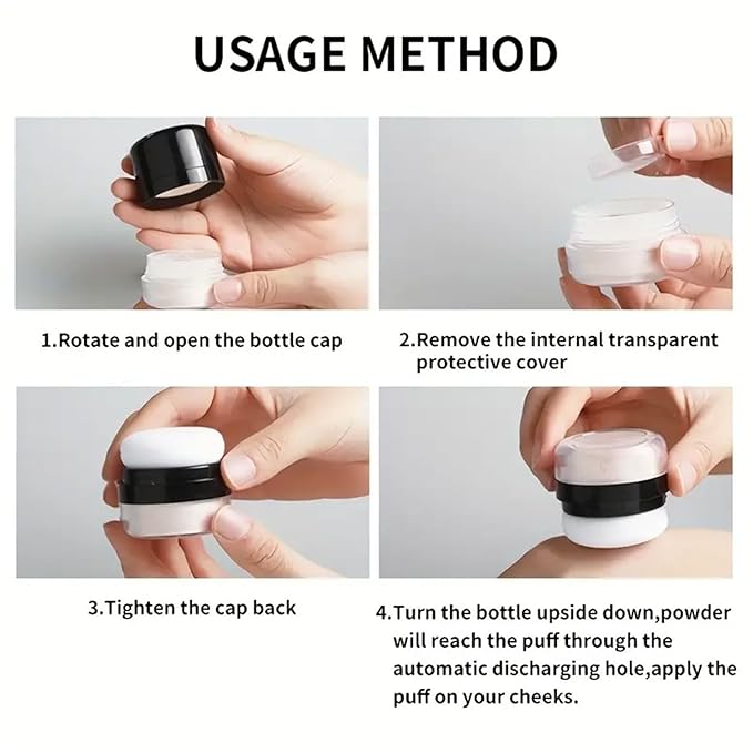 Setting Powder Lightweight Loose Powder Finishing Powder Long-Lasting 2 Boxes