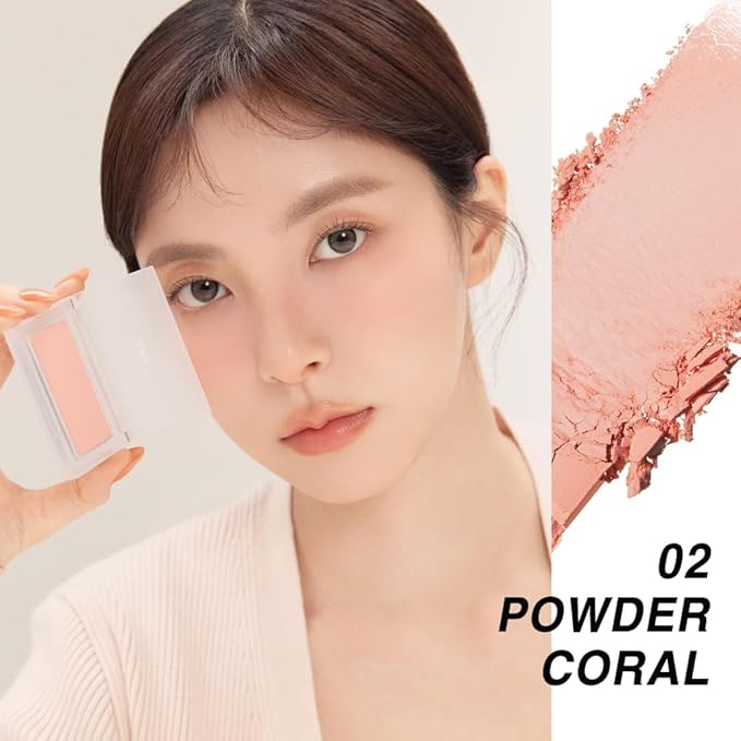BBIA Ready To Wear Powder Cheek Blush 3 Color – Buildable & Blendable Soft Blush for Cheeks, Matte & Shimmery Finish, Lightweight, Long-Lasting, Vegan, Korea Face Makeup, 0.19oz (01 POWDER PINK)