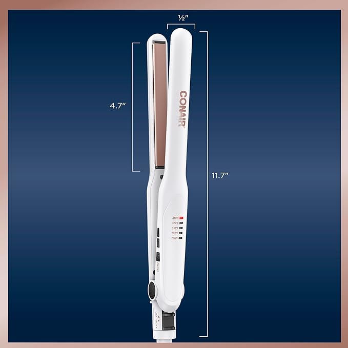 Conair Double Ceramic Flat Iron, 1/2-inch