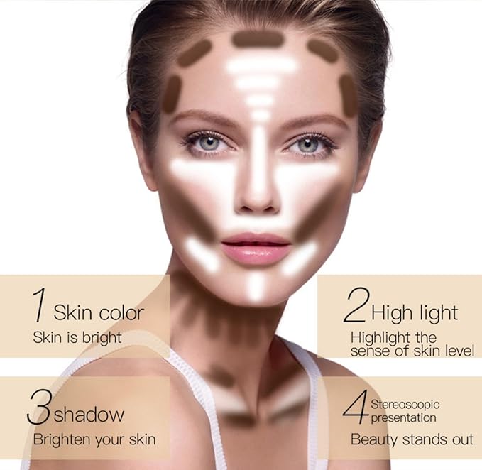 MAEPEOR Matte Setting Loose Powder 8 Colors Smooth and Lightweight Face Powder for Brightening and Setting Makeup with Face Puff (01 Desert)