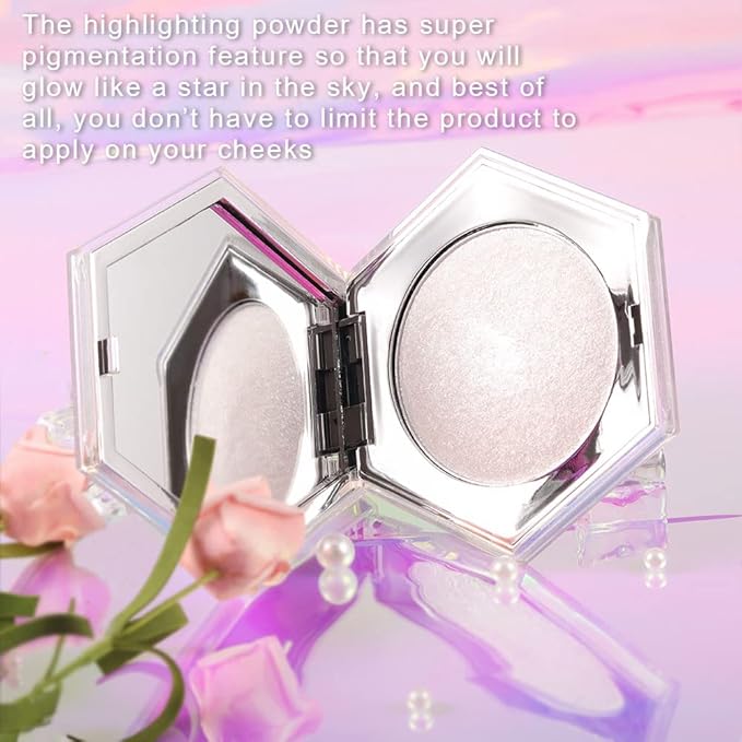 Pearl White Shimmer Glitter Highlighter Highlight Makeup Contour
