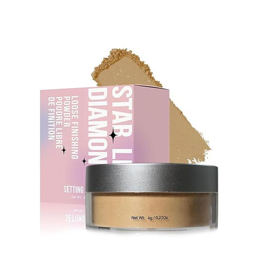 Loose Face Powder Setting Powder, Shimmer Glitter Loose