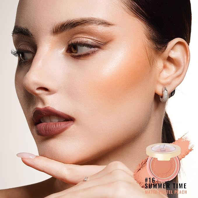 OULAC Blush Makeup Fair Skin| Highly Pigmented Powery 4.8g