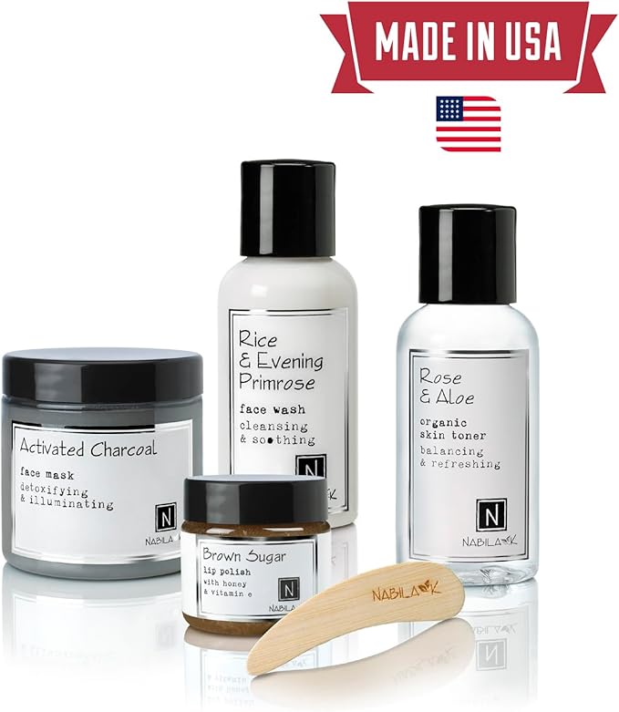 Organic Chamomile Bath Salts by Nabila K - Dead Sea Salt & Epsom Salt Scrub & Soak - Exfoliates & Hydrates Skin, Botanical Essential Oils - Bubble Bath Accessories for All Skins Types, 2 oz