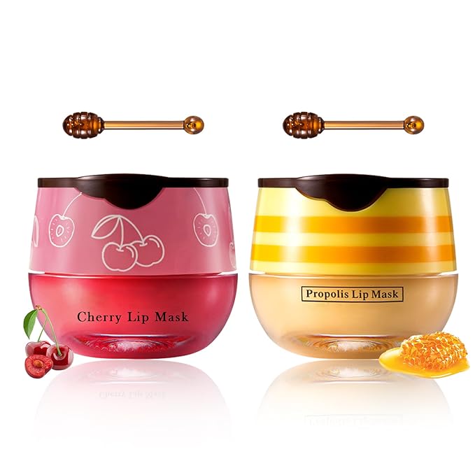 2PCS Bee Lip Balm Honey Pot