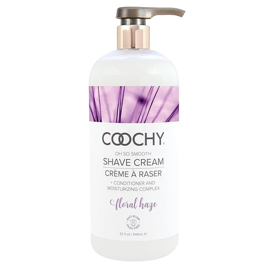 Coochy Intimate Shaving Cream for Women Sensitive Skin, Shave Conditioner & Moisturizer for Face & Body, Shave Cream, Anti-Bump, Floral Haze, 32 oz