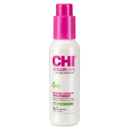 CHI ColorCare Intense Leave-In Treatment, Multi-Benefit Hair Product Intensely Revives & Nourishes Dull Hair, Sulfate, Paraben, & Cruelty-Free, 4 Oz