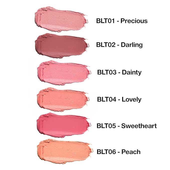 Palladio I'm Blushing 2-in-1 Cheek and Lip Tint, Buildable Lightweight Cream Blush, Sheer Multi Stick Hydrating formula, All day wear, Easy Application, Shimmery, Blends Perfectly onto Skin, Precious