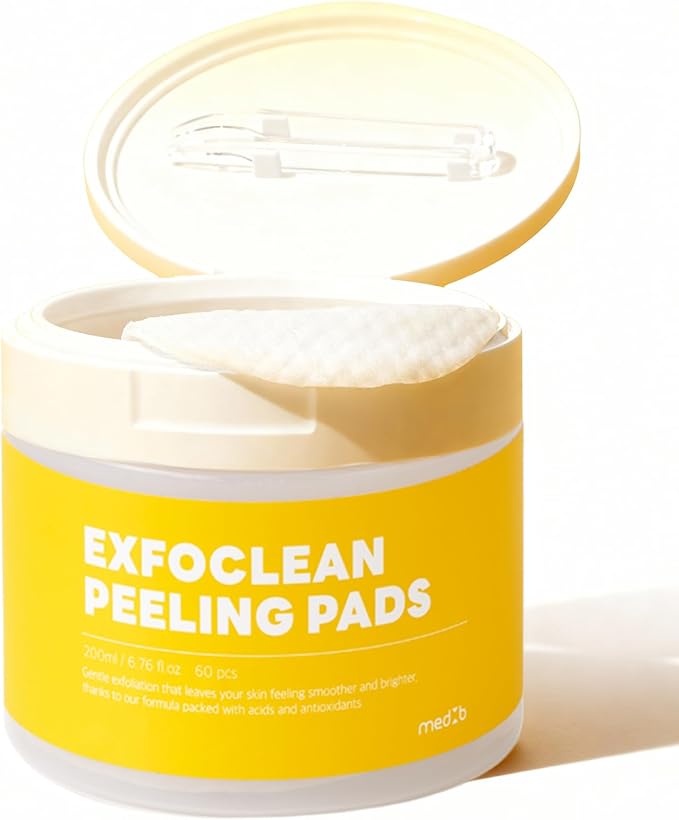 MEDB Exfoclean Peeling Pads Korean Skincare Exfoliating Face Pad, 60 Counts