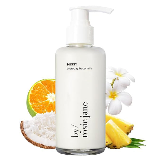 By Rosie Jane Everyday Body Milk (Missy) - Hydrating Toner & Body Moisturizer to Help Even Skin Tone - Infused with Soothing Aloe Vera and Turmeric Root to Promote Anti-Aging (5 Ounce)