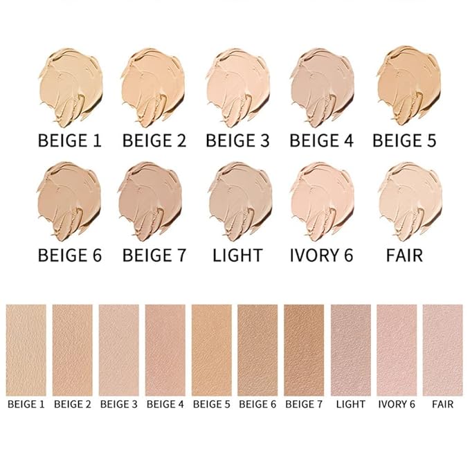 2 Pack Liquid Foundation Cream for Face Makeup,Durable Full Coverage Matte Concealer Make Up,Oil Control & Waterproof Base Primer -1+1 Fl.Oz (BEIGE 3#)