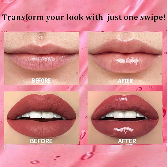 Color Changing Lip Oil - Fruit Lip Oil Pack, 3pcs Magic Color-Changing Lip Glow Oil, Hydrating Lip Gloss for Dry Lip Care Makeup