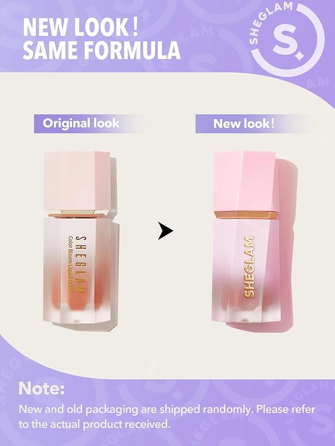 SHEGLAM Color Bloom Liquid Blush Makeup for Cheeks Love Cake