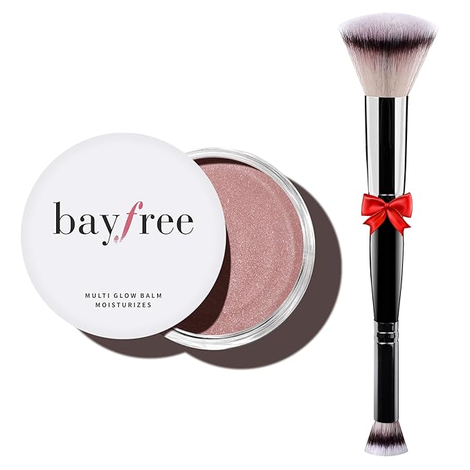 Multi Glow Balm Set, Cream Blush with Double-ended Brush, Radiant Finish, Hydrating, Creamy, Radiant Finish, Lightweight & Blendable Color, Face Balm