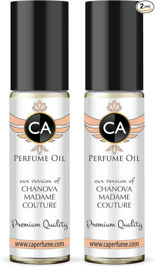 CA Perfume Impression of Chanova Madame Couture For Women Fragrance Body Oil Roll-On 0.3 Fl Oz-X2
