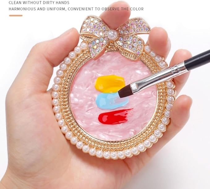 Bow Resin Nail Art Palette, Nail Polish Makeup