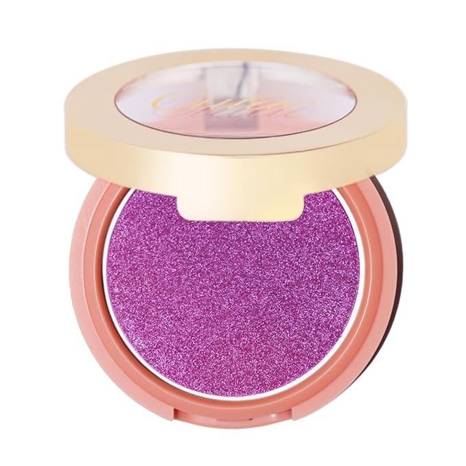 Oulac Luminisers Powdery Blush for Cheeks Sliky Glow,Brighten Skin As Highlighter Blush Makeup, Shimmer Blusher,Buildable and Vegan Cosmetics,4.8g F13 Carnival
