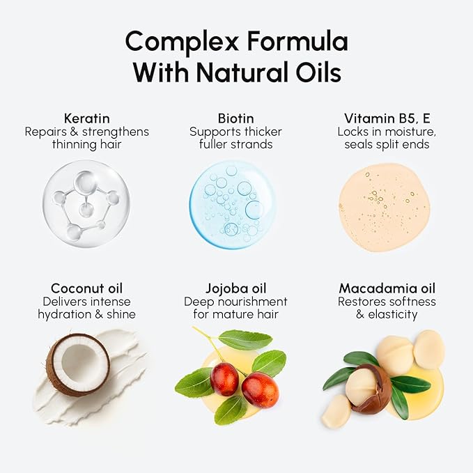 MAREE Hair Mask Conditioner for Women and Men - Hydrating Moisturizing Color Safe Deep Conditioner For Dry Damaged Curly Color Treated Fine Hair - Women's and Men's Acondicionador Para Cabello Rizado