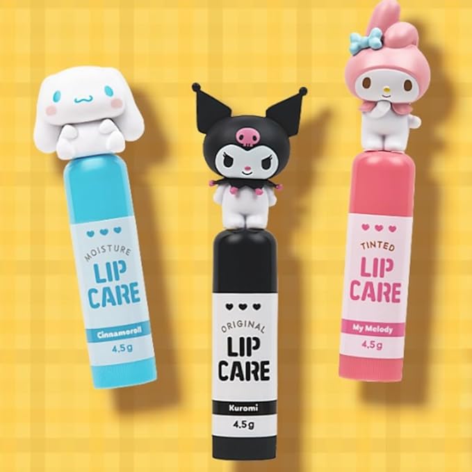 Cute Lip Balm, Adorable Character Lip (Black